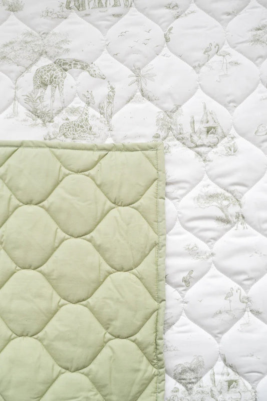 Gilded Bird Quilted Play Mat - Safari Toile